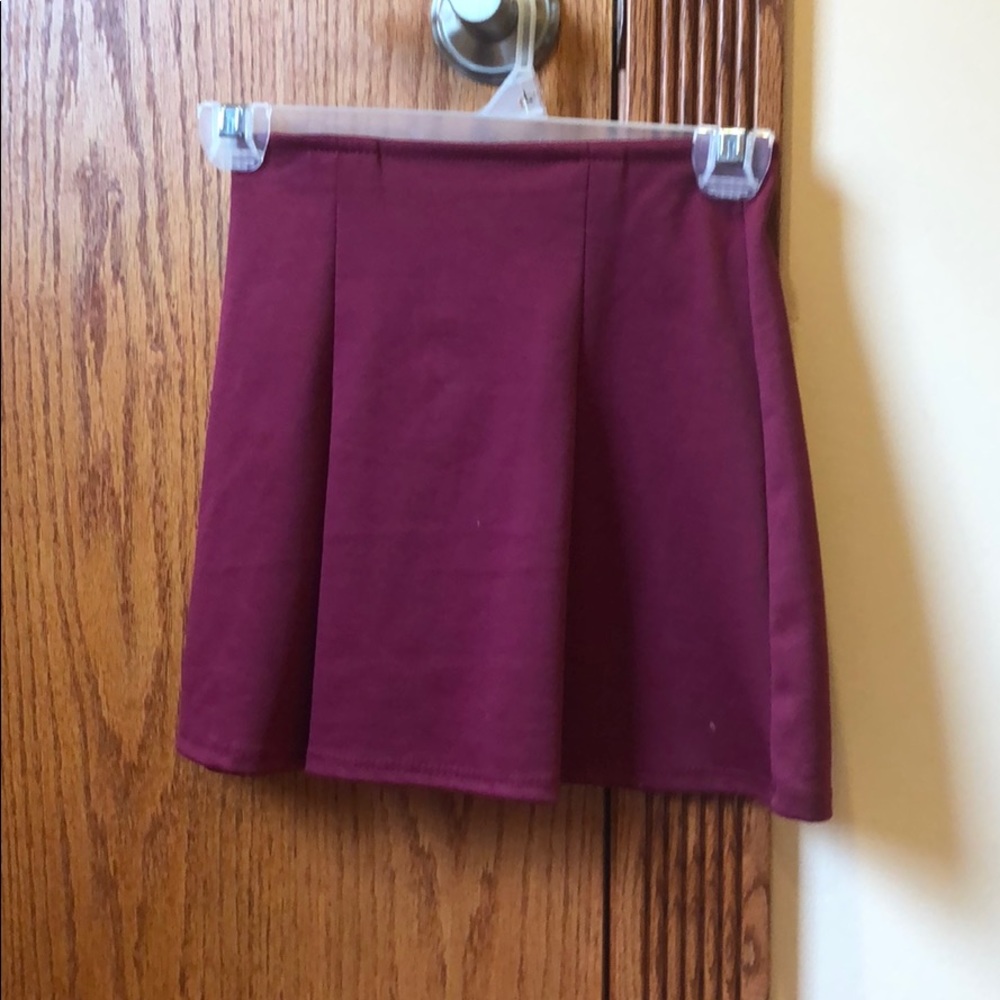 Maroon Kids Small Skater skirt